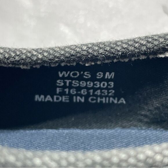 Paul Sperry Slip On Sneakers Sayel Clew Scratch Washed Black/Gray, Size 9 - Picture 8 of 9